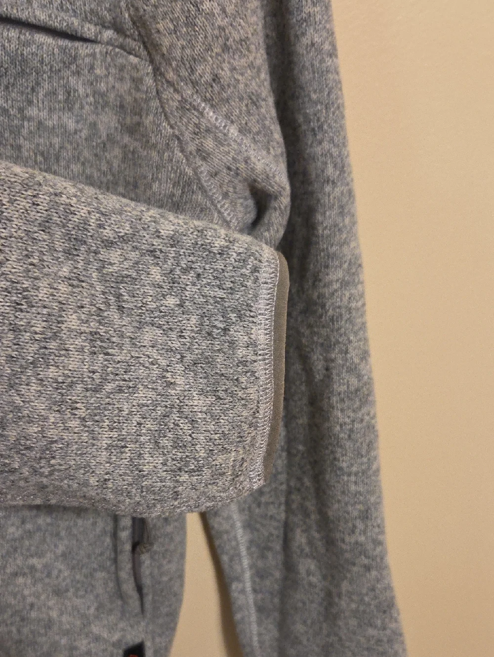 J. Crew Mens Grey Nordic Zip Pullover Jacket All Weather Polartec Sweater Fleece